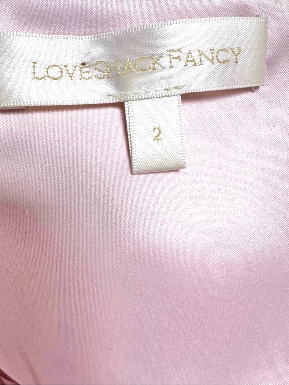 LoveShackFancy Floral Jacquard Bustier Midi Dress Pink Green Ivory Bow Strap 2 - Picture 9 of 12
